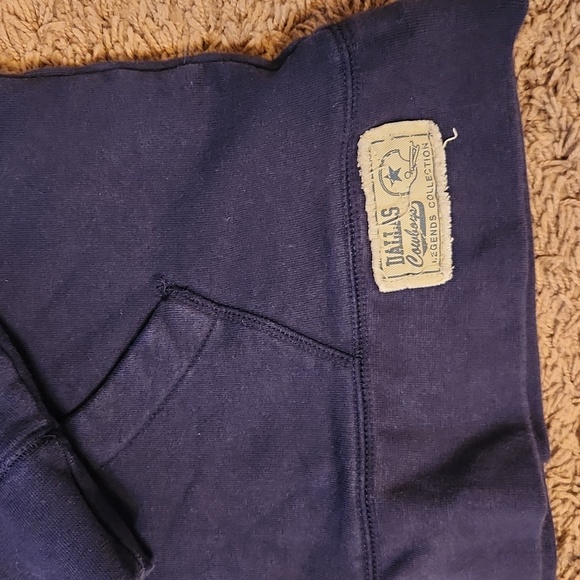 DALLAS COWBOYS Legends Collection by Vintage Apparel men's 1/4 zip sweater - Picture 2 of 6